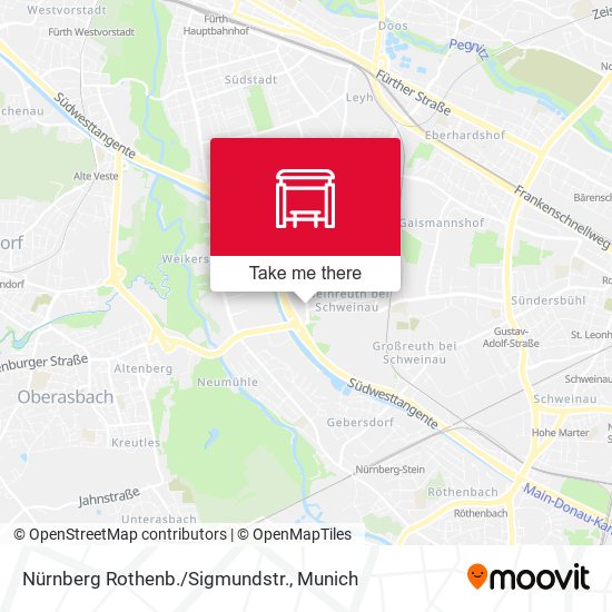 Nürnberg Rothenb./Sigmundstr. map