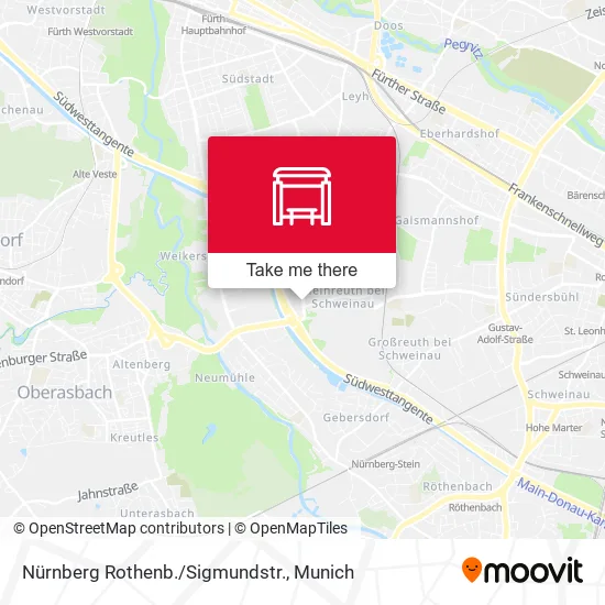 Карта Nürnberg Rothenb./Sigmundstr.