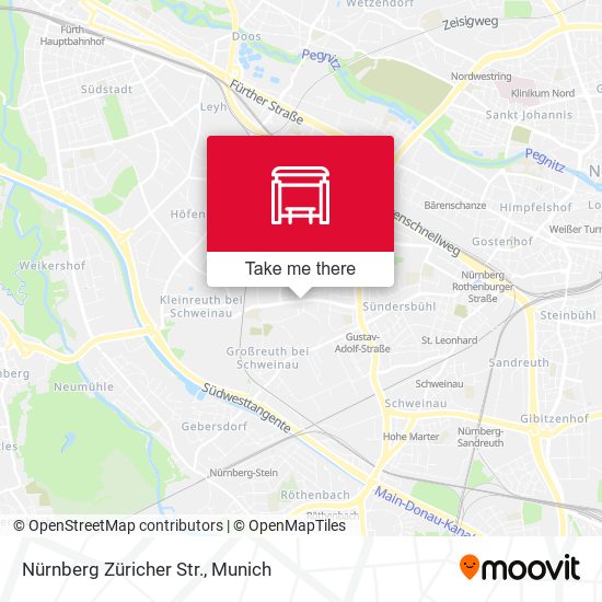 Nürnberg Züricher Str. map