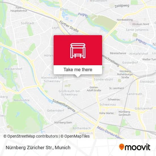 Карта Nürnberg Züricher Str.