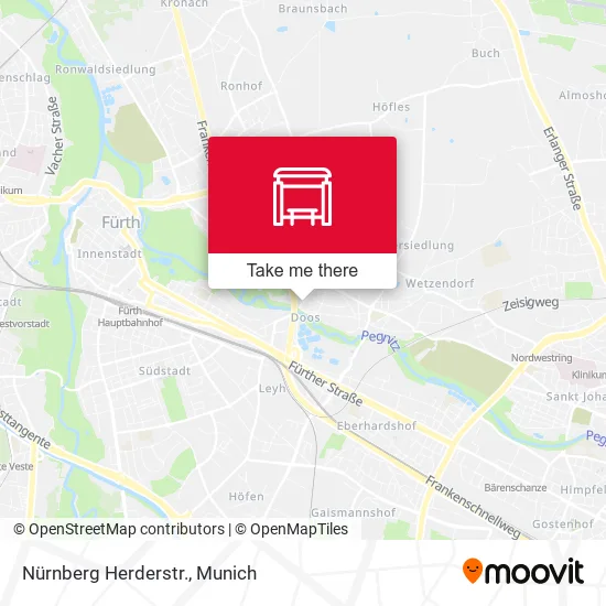 Карта Nürnberg Herderstr.