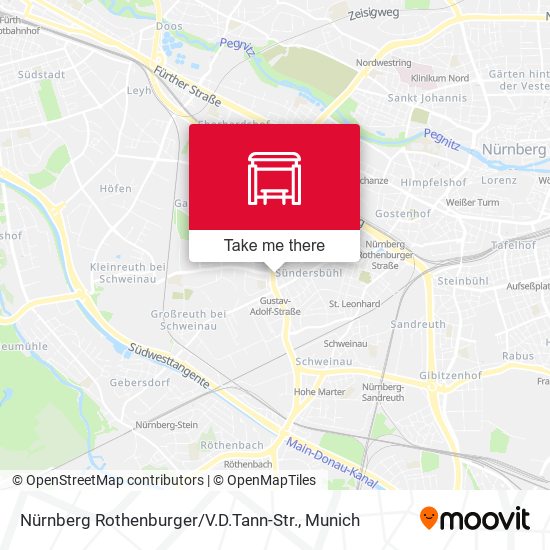 Nürnberg Rothenburger / V.D.Tann-Str. map