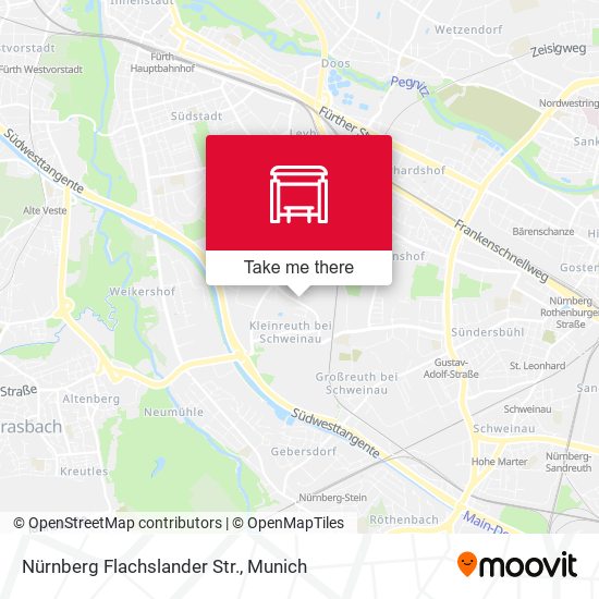 Nürnberg Flachslander Str. map