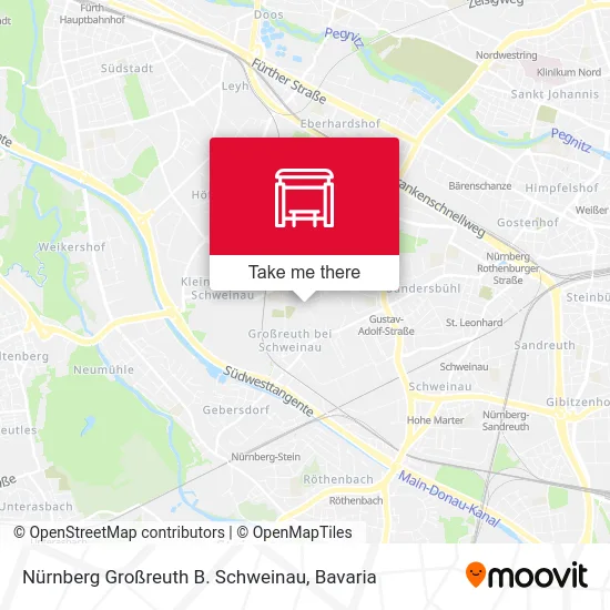 Карта Nürnberg Großreuth B. Schweinau