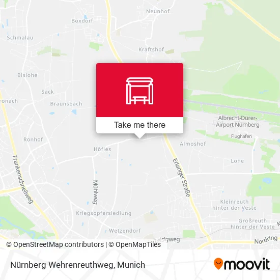 Карта Nürnberg Wehrenreuthweg