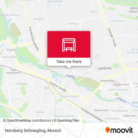 Карта Nürnberg Schniegling