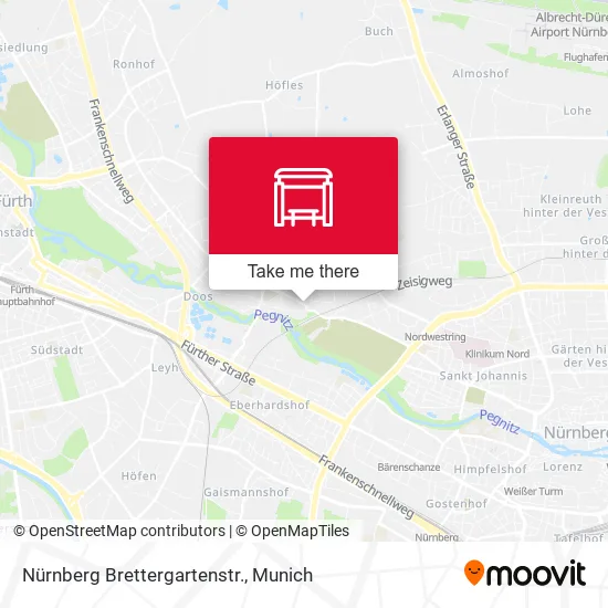 Карта Nürnberg Brettergartenstr.