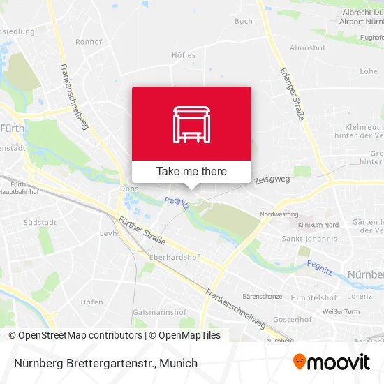 Карта Nürnberg Brettergartenstr.