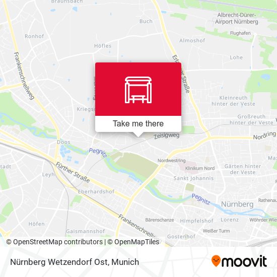 Nürnberg Wetzendorf Ost map