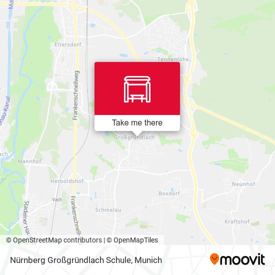 Nürnberg Großgründlach Schule map