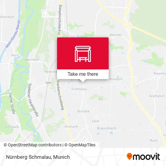 Карта Nürnberg Schmalau