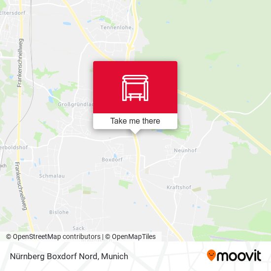 Nürnberg Boxdorf Nord map
