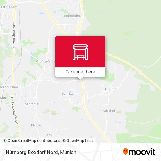 Nürnberg Boxdorf Nord map