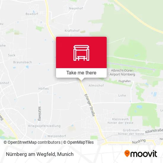 Карта Nürnberg am Wegfeld