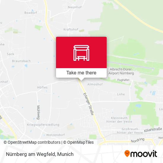 Карта Nürnberg am Wegfeld