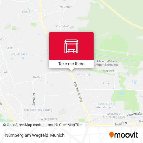 Карта Nürnberg am Wegfeld