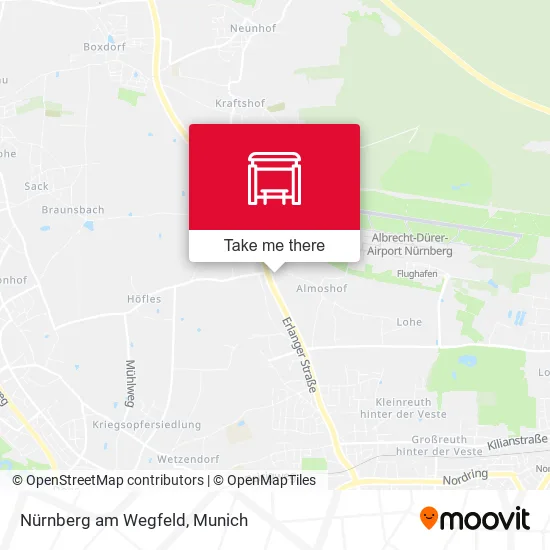 Карта Nürnberg am Wegfeld