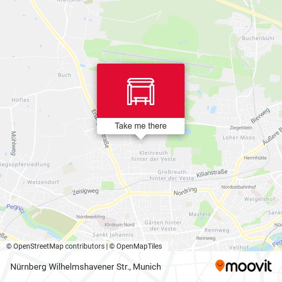 Nürnberg Wilhelmshavener Str. map