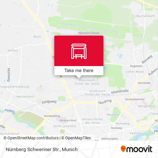 Карта Nürnberg Schweriner Str.