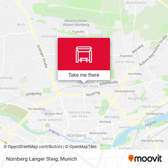Nürnberg Langer Steig map