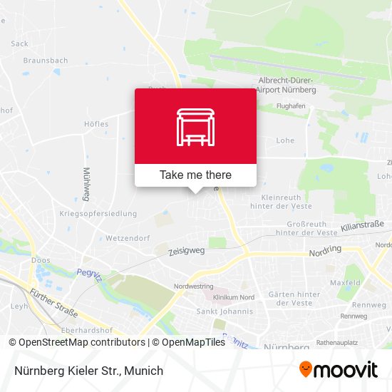Nürnberg Kieler Str. map