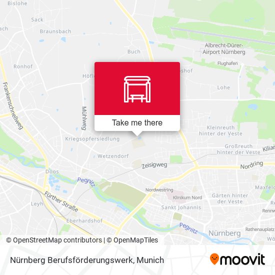 Nürnberg Berufsförderungswerk map