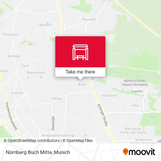 Карта Nürnberg Buch Mitte