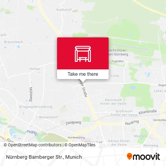 Карта Nürnberg Bamberger Str.