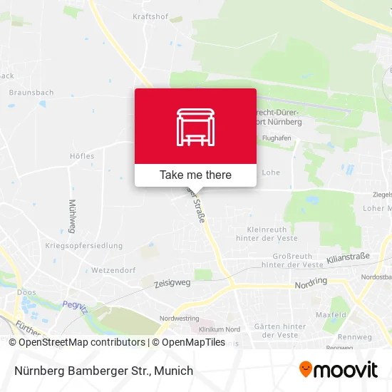 Карта Nürnberg Bamberger Str.