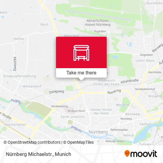 Карта Nürnberg Michaelstr.