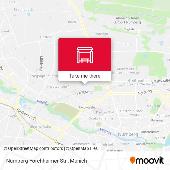 Карта Nürnberg Forchheimer Str.