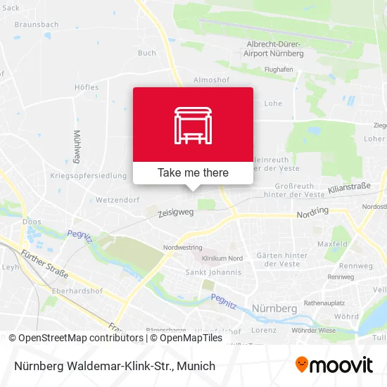 Карта Nürnberg Waldemar-Klink-Str.