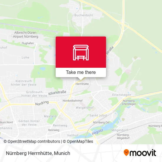 Карта Nürnberg Herrnhütte