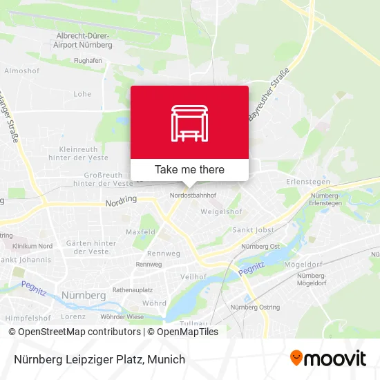Карта Nürnberg Leipziger Platz