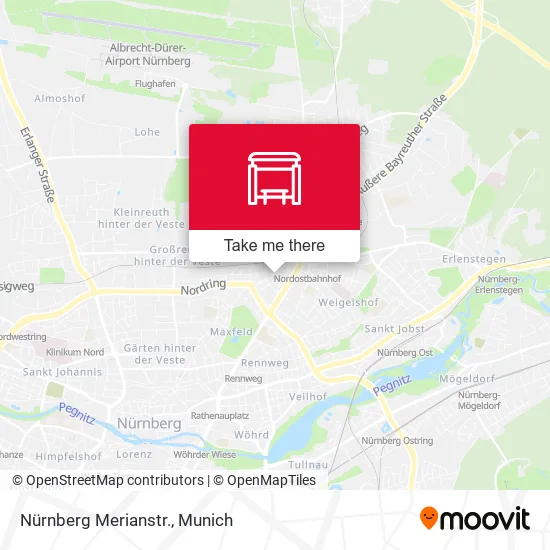 Карта Nürnberg Merianstr.
