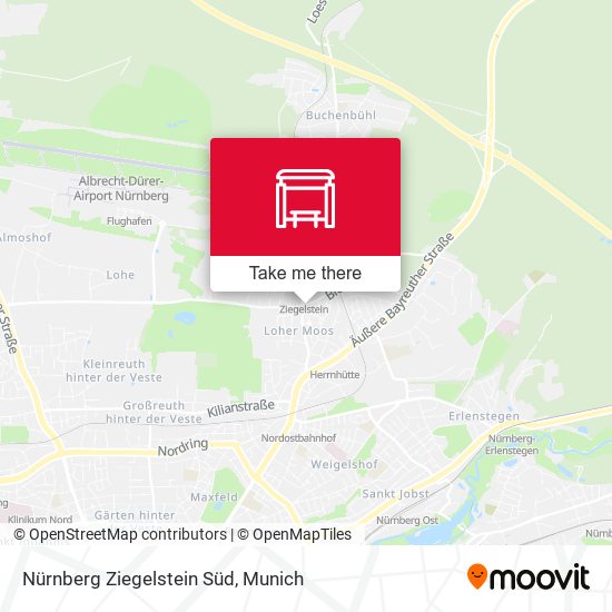 Nürnberg Ziegelstein Süd map