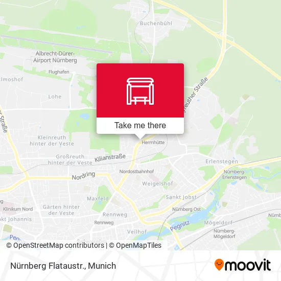 Карта Nürnberg Flataustr.