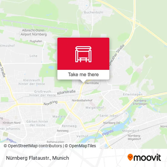 Карта Nürnberg Flataustr.