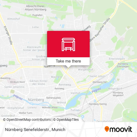 Карта Nürnberg Senefelderstr.