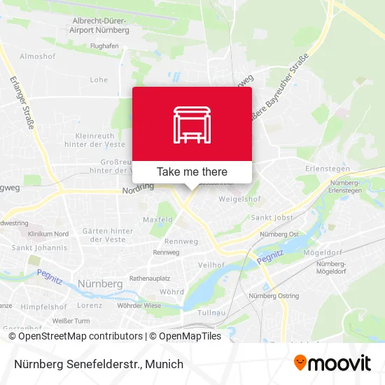 Карта Nürnberg Senefelderstr.