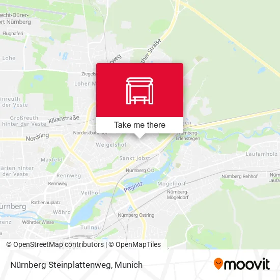 Карта Nürnberg Steinplattenweg