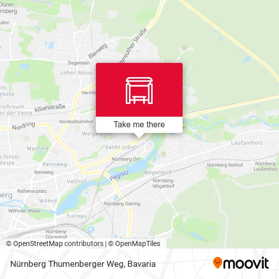 Карта Nürnberg Thumenberger Weg