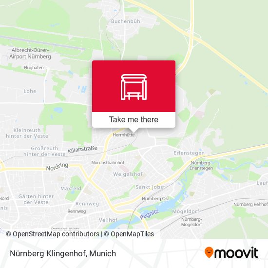 Nürnberg Klingenhof map