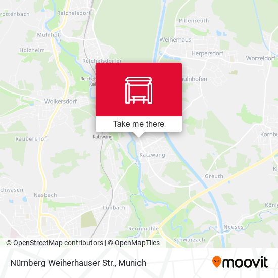 Nürnberg Weiherhauser Str. map