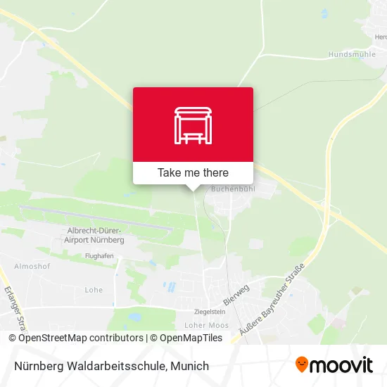 Карта Nürnberg Waldarbeitsschule
