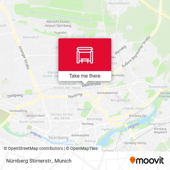 Карта Nürnberg Stirnerstr.