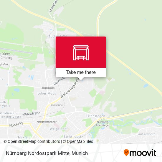 Nürnberg Nordostpark Mitte map