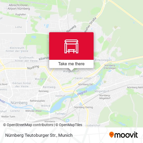 Nürnberg Teutoburger Str. map