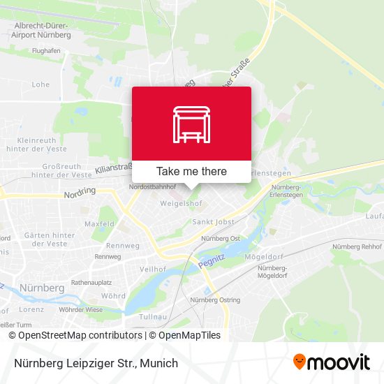Nürnberg Leipziger Str. map