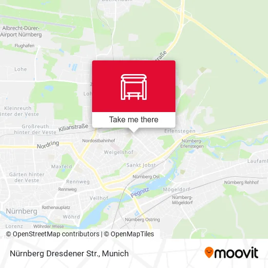 Карта Nürnberg Dresdener Str.